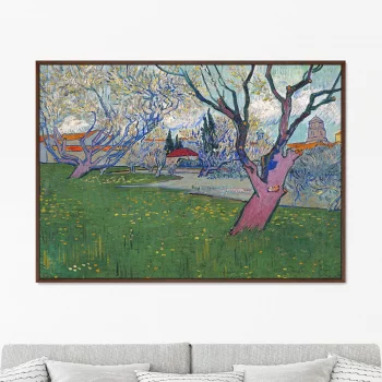 Постер View of Arles with Trees in Blossom 105X75 CM