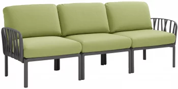 Диван садовый с подушками Komodo 216X78X88 CM