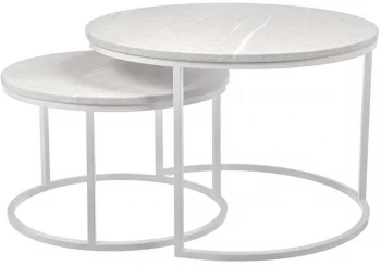 Набор из двух столиков Tango 60X60X42 / 48X48X32 CM