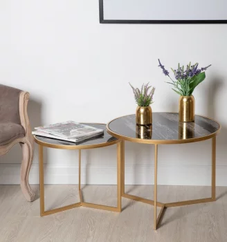 Комплект из двух столиков Jotsana 60X60X46 / 50X50X41 CM