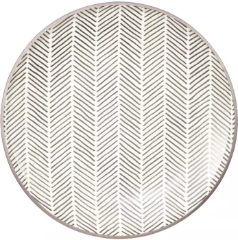 Тарелка Herringbone Ø26 CM светло серая