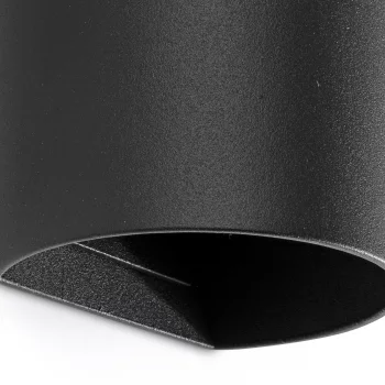 Настенный светильник SOLE круглый черный 2xGU10 8X6.5X15.5 CM