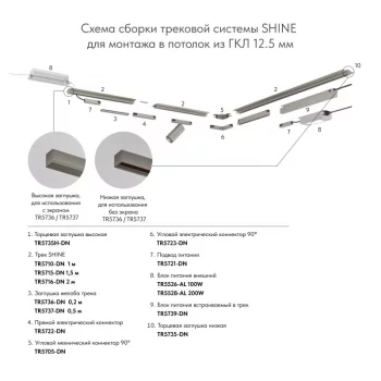 Соединитель для шинопровода Denkirs TR5705-DN