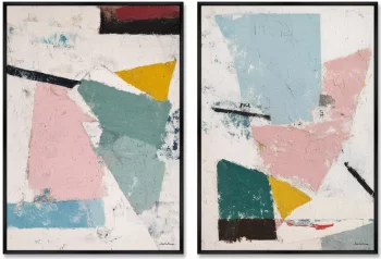 Набор из двух постеров на холсте Regatta 75X105 / 75X105 CM