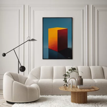 Постер на холсте Cubes the volumetric 75X105 CM