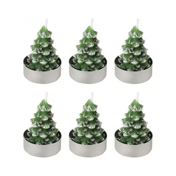 Набор декоративных свечей enchanted woods из коллекции new year essential, 6 шт.