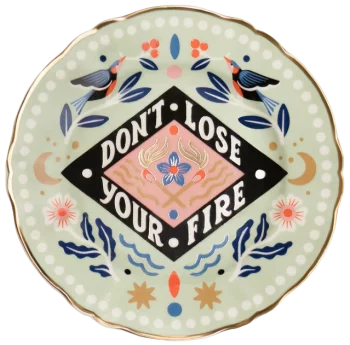 Тарелка пирожковая Don't Lose your Fire Ø17 CM