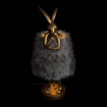 Детская настольная лампа Grey fluff