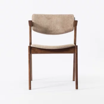 Стул Кай бежево-коричневая ткань ножки орех 51,5X63X73 CM