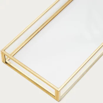 Поднос из стекла для аксессуаров в ванную Soanet 22X10X3 CM
