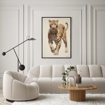 Постер на холсте Leopards Hunt 75X105 CM