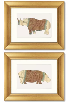 Диптих NYC Hippo 51X41 / 51X41 CM