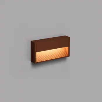 Уличное настенное светодиодное бра Grada-2 коричневый 25X12.8X4.6 CM