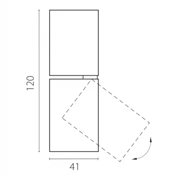 Накладной спот Volta 4X4X12 CM