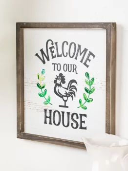 Постер Welcome 30X30 CM