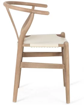 Стул из бука и кожи Myvia 55X52X77 CM