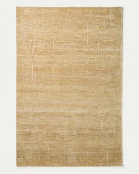 Ковер Eloda горчичного цвета из шерсти и вискозы 200X300 CM