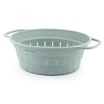 Дуршлаг складной силиконовый smart helper, D25,5 см, шалфей