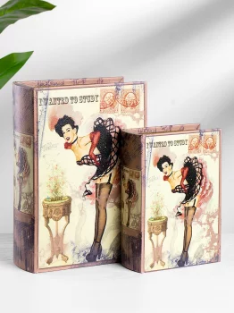 Набор из двух шкатулок в виде книг Nessa 19X8X27 / 14X6X20 CM