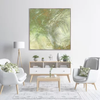 Репродукция на холсте Spring in the forest 105X105 CM