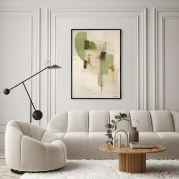 Постер на холсте Through the space of being 75X105 CM