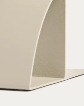 Бежевый металлический держатель для книг Mistra 16X6X10 CM