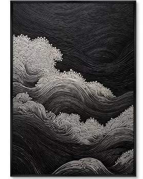 Постер на холсте Restless ocean 75X105 CM