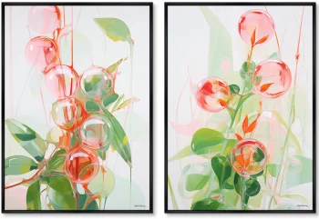 Набор из двух постеров на холсте Metamorfosis de la imaginacion 75X105 CM