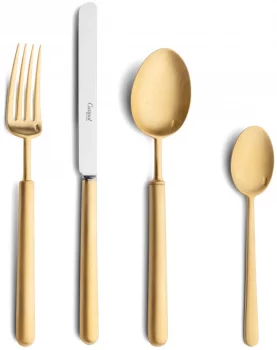 Cтоловые приборы Bali Matte Gold 24 предмета