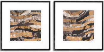 Набор из двух постеров Metallic Undulation by June Erica Vess 74X74 / 74X74 CM