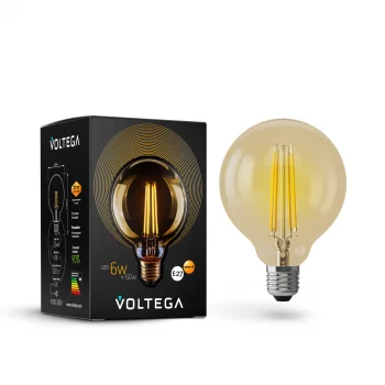 Светодиодная лампа Voltega Loft LED Шар 6Вт (≈60Вт) 2800K