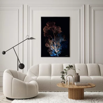Репродукция картины на холсте  Coral Symphony in the Color of Night 75X105 CM