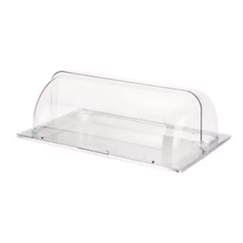 Поднос для выкладки 53*32,5*19 см нерж. с пласт. Roll-top крышкой SUNNEX
