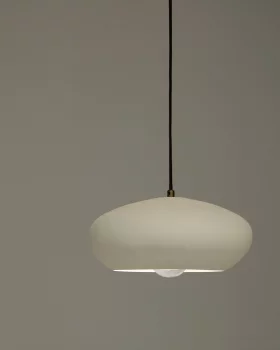 Потолочный металлический светильник Inda в белом цвете 30 CM