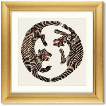 Постер Japanese vintage woodblock print 61X61 CM