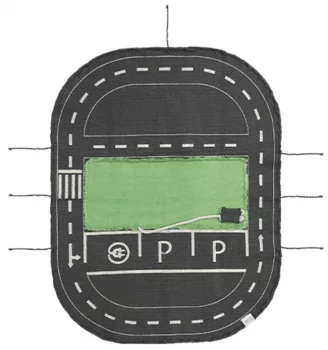 Детский игровой коврик Ecocity 50X65 CM
