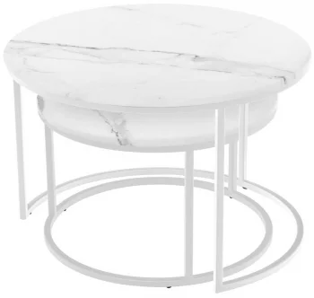 Набор из двух столиков Tango 60X60X42 / 48X48X32 CM