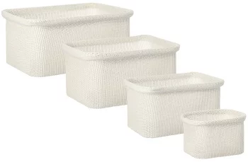 Набор из четырёх органайзеров для хранения Sustainable 30X42X20 / 27X3719 / 22X32X17 / 17X23X14 CM