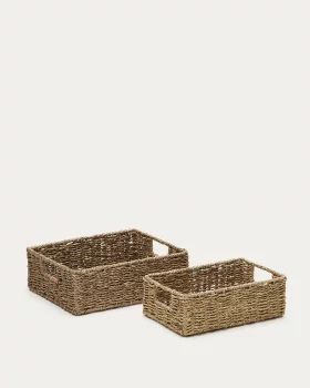 Набор из 2 коробок из натурального волокна Tossa 28X20 CM / 32X27 CM