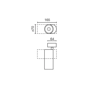 Накладной белый спот Fost SURFACE Ø70 28 Вт 36° 4000K CRI90 7 CM