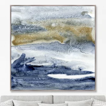 Репродукция на холсте Storm waves on the ocean 105X105 CM
