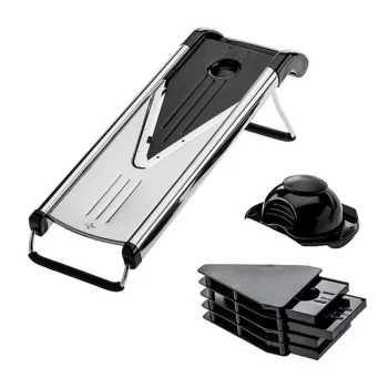 Мандолина (Овощерезка) V-BLADE, 5 насадок с держателем 33,5*13 см h14,5 см P.L. - Proff Chef Line
