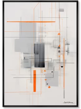 Постер на холсте Crystallization of color 75X105 CM