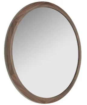 Круглое зеркало в раме из ореха Nature Life Ø90 CM