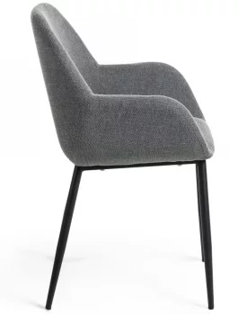 Стул с подлокотниками Konna 59X52X83 CM серый