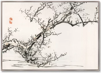 Постер Tree against the backdrop of water 105X75 CM