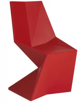 Стул Vertex 53X53X86 CM матового красного цвета