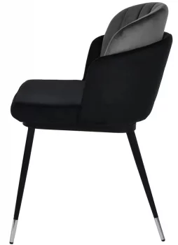 Стул Peki 60X61X80 CM чёрно-серый