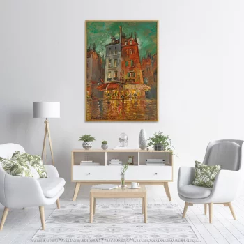 Псотер на холсте Nachtliches Paris 75X105 CM