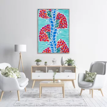 Постер на холсте Floral art nouveau artwork 75X105 CM